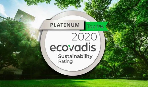 LYRECO AWARDED THE ECOVADIS PLATINUM MEDAL
