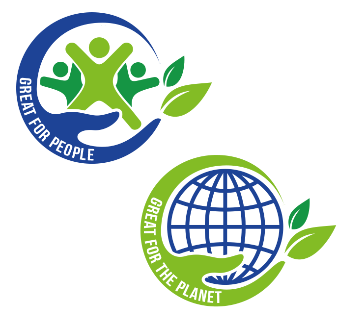 Lyreco Great for People Great for the Planet Logos