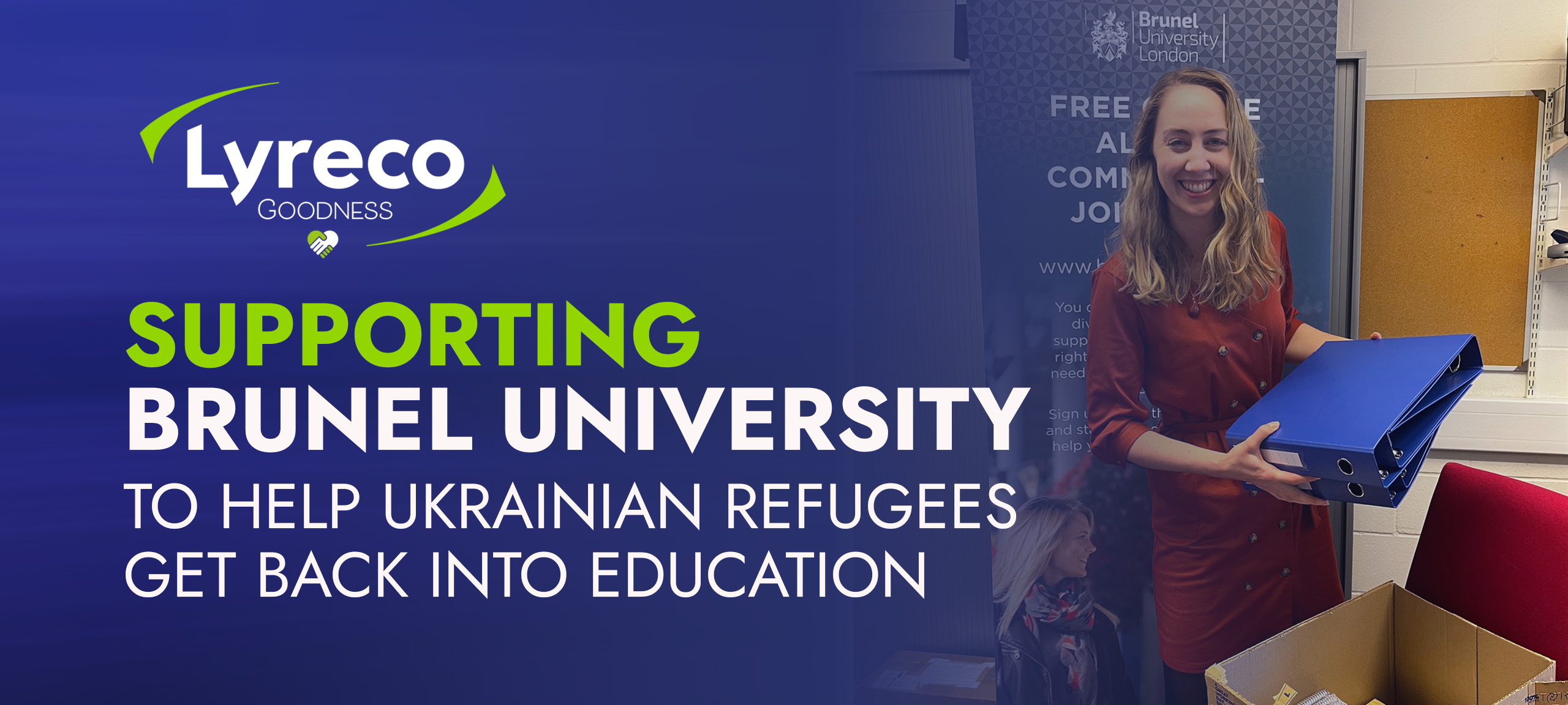 Lyreco & Brunel University Support Ukrainian Refugees