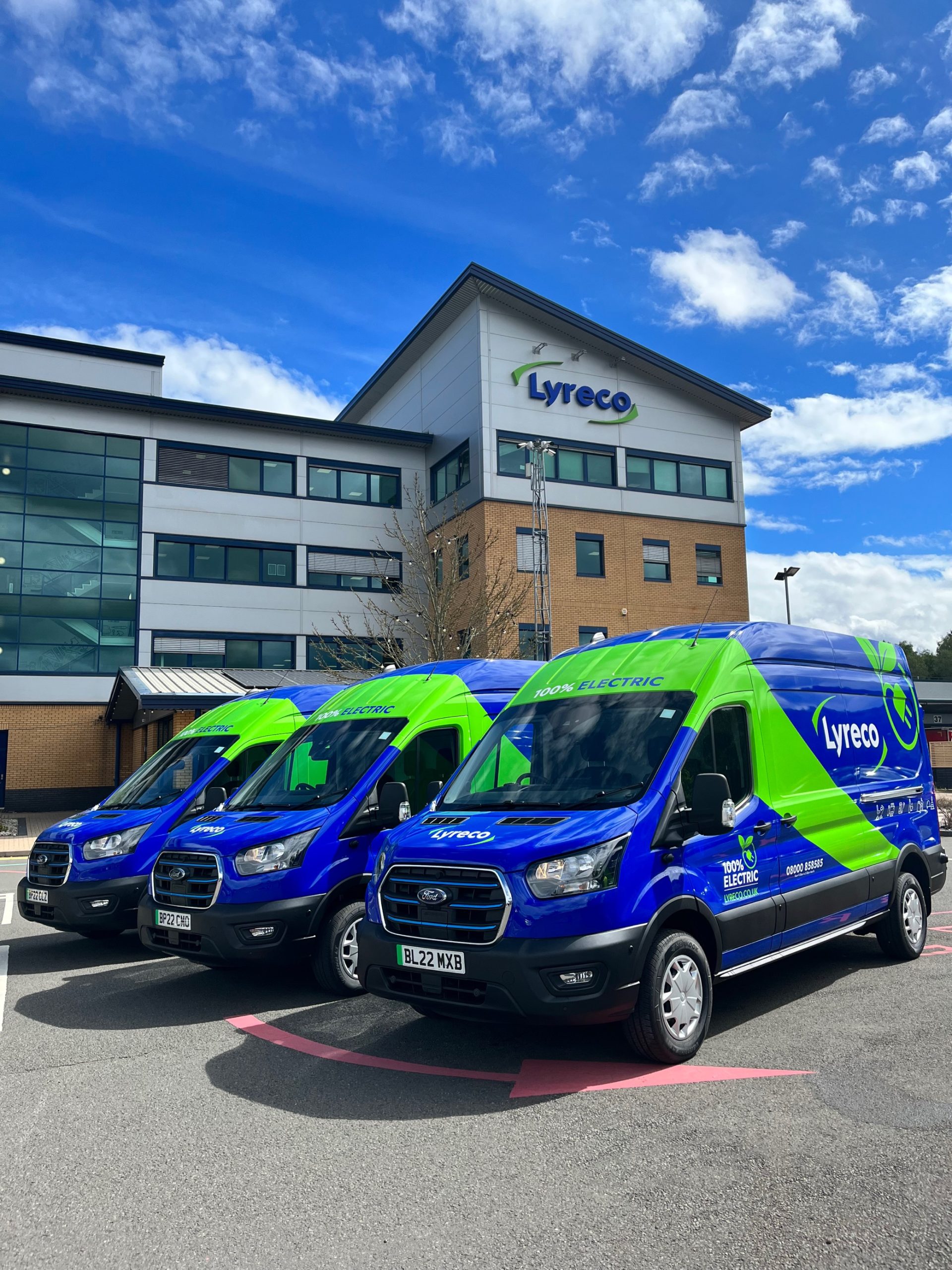 Lyreco electric vehicle fleet