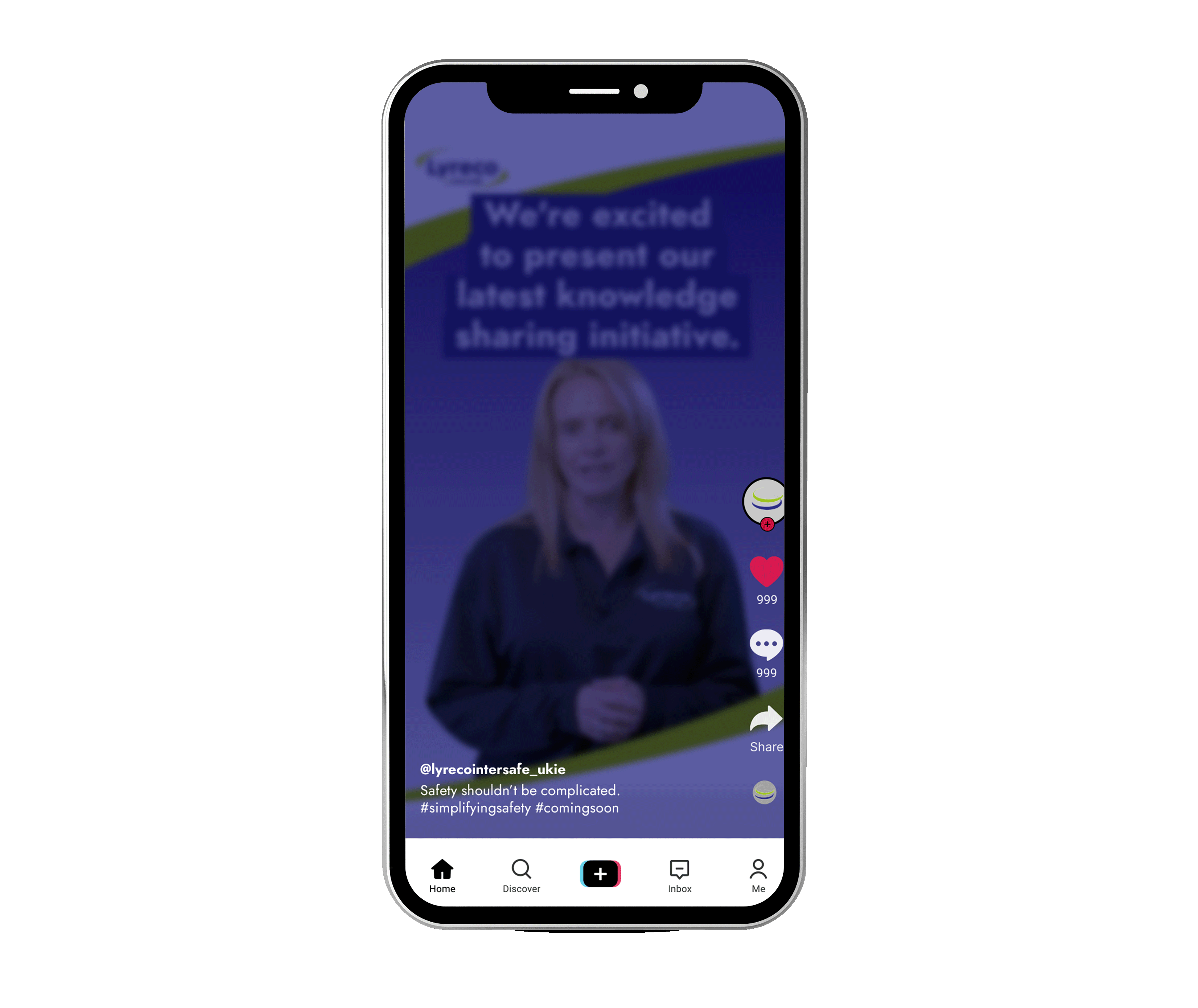 Simplifyng Safety TikTok Mock Up Feed Lyreco Intersafe - Small