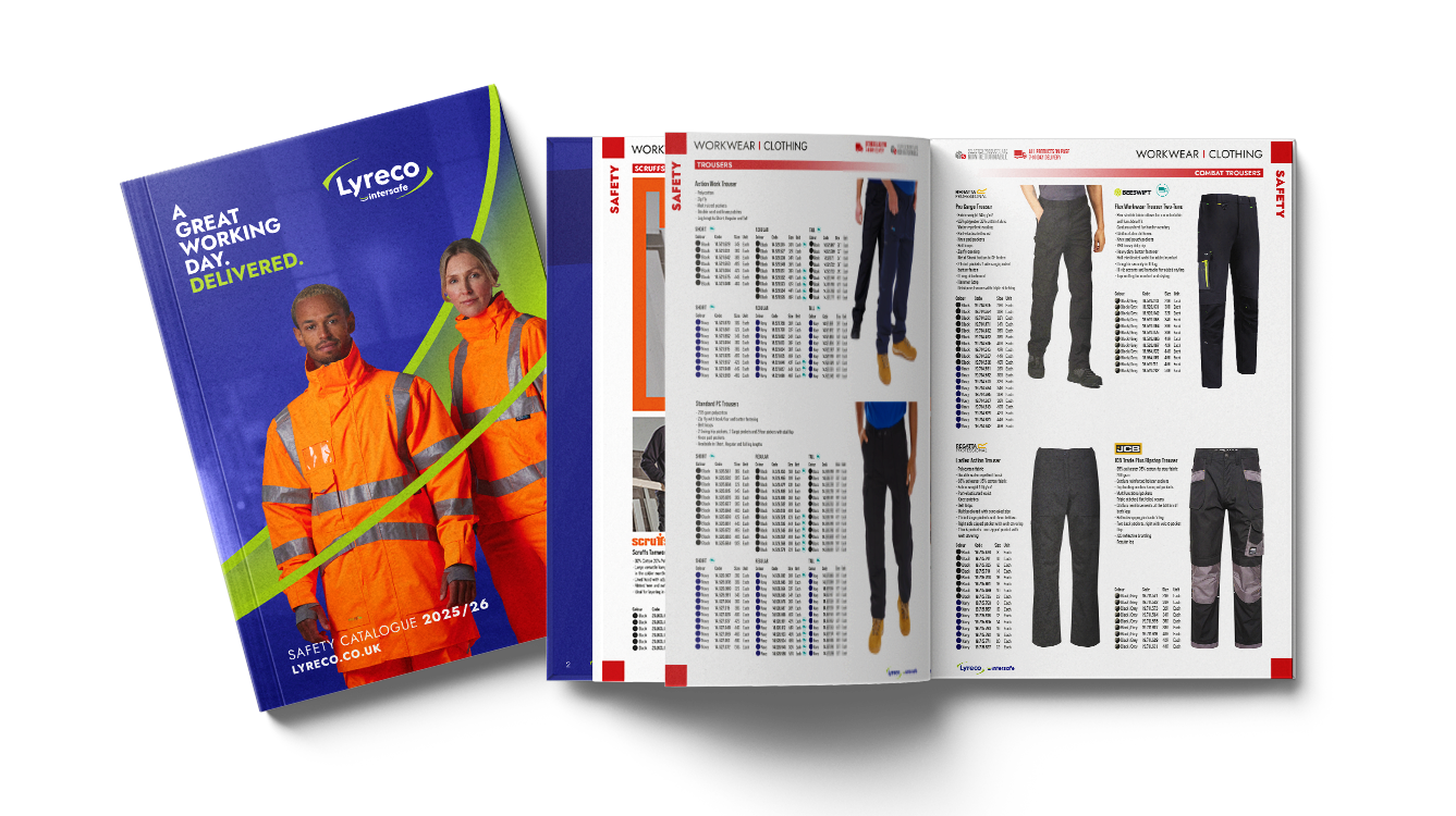 Catalogue Mock up Lyreco Intersafe PPE and Safety 2025/26 Catalogue