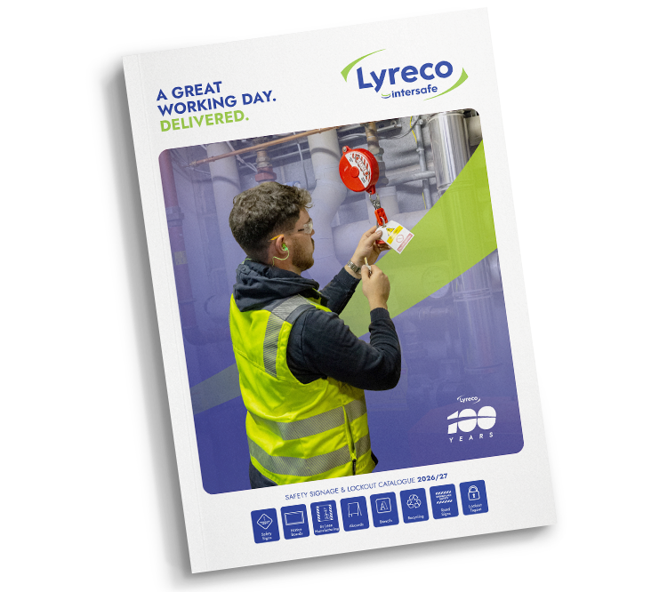 Lyreco Intersafe Signage Lockout Catalogue Mock Up
