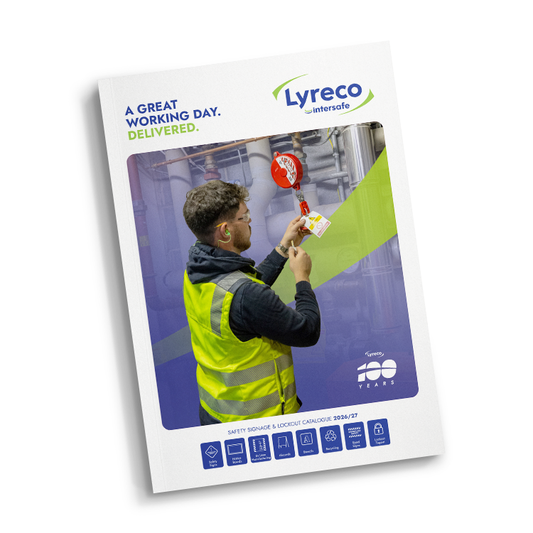 Lyreco Intersafe Signage Lockout Catalogue Mock Up